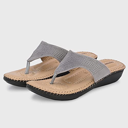 Image of Centrino Women Thong Sandals & Comfortable Ortho Care Sandal For Ladies | Fashion Wear Sandal & Chappal | Soft Cushioned for More comfort (2855)