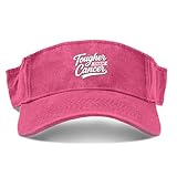 Tougher Than Cancer Cycling Fashion Cap for Womens Adjustable Visor Hats Pink