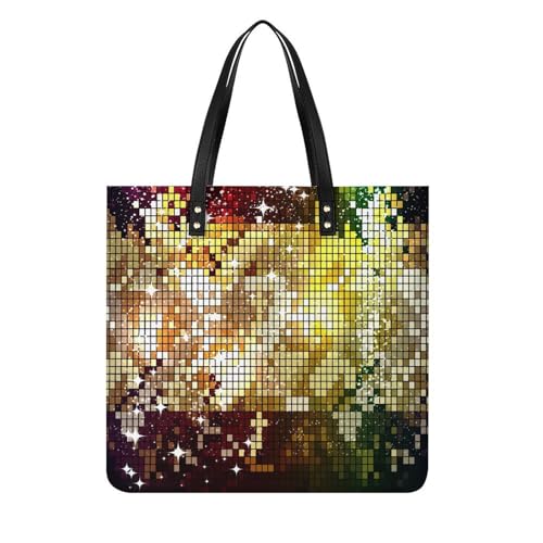 Sac à main shopper femmes paillettes dorées grand sac de voyage