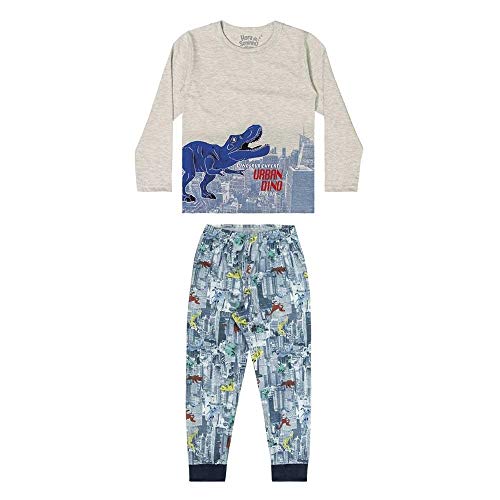 Pijama Infantil Menino Brilha no Escuro Dinossauro Elian-8