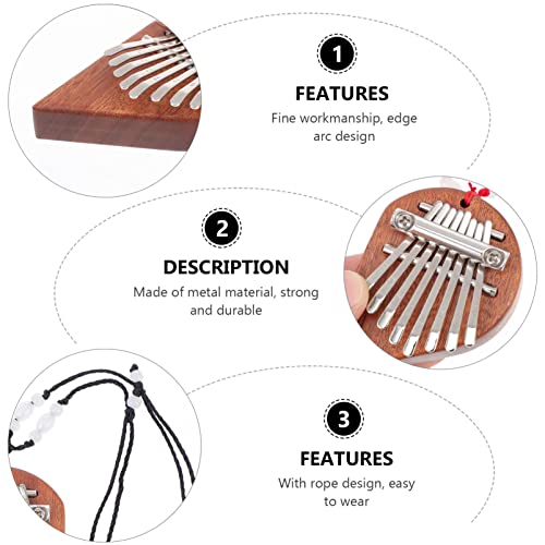 BIENKA 2 pièces Kalimba Huit Touches Pouce Piano Portable Bois Doigt Piano Pouce Piano Instrument for Enfants et… - Les Beatles, Paul McCartney, John Lennon, RIngo Starr, George Harrison BIENKA 2 pièces Kalimba Huit Touches Pouce Piano Portable Bois Doigt Piano Pouce Piano Instrument for Enfants et… – Image 6