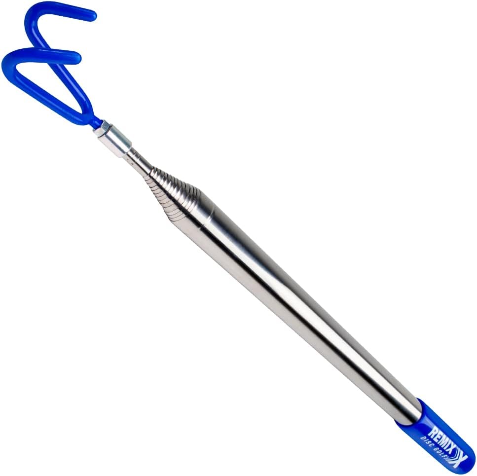 Remix Double Claw Disc Golf Disc Retriever - Blue