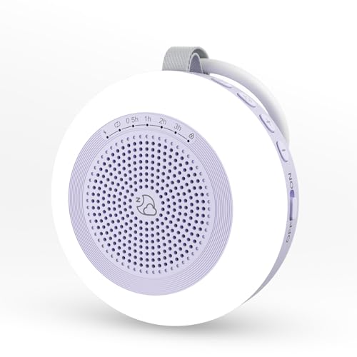 Image of Portable Sound Machine,LEICEX White Noise Machine,33 Soothing Sound 10 Colors Night Light Sleep Machine for Baby Kids,Timer and Memory, Travel Sound Machine for Sleep Office Privacy Travel(Purple)