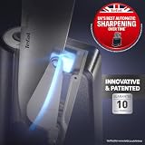 Tefal EverSharp Pro K2976S04 - Set di 5 coltelli con blocco portacoltelli autoaffilante, tecnologia di affilatura brevettata, acciaio inossidabile tedesco, nero, K2976S04 - 7