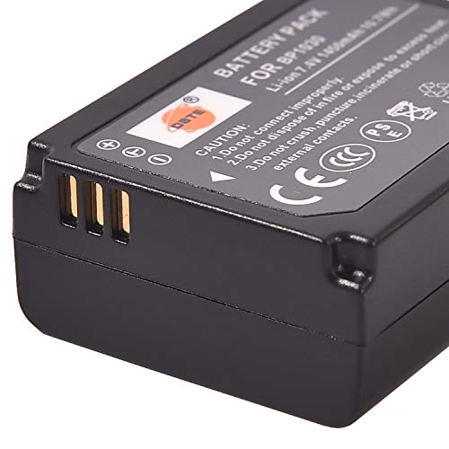 BP-1030 DSTE Ersatz Batterie Akku Kompatibel für ED-BP1030 BP1130 und Samsung NX200 NX210 NX1000 Kamera, Intelligentes Akkusystem