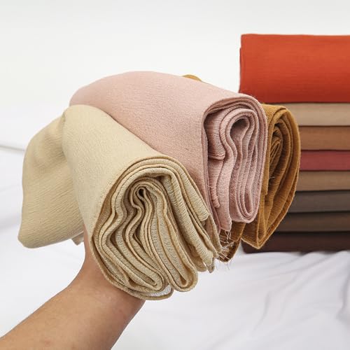 Yeieeo Women's Cotton Scarves with Breathable Lightweight Fabric Fashion Solid Scarf Wrap Shawl4