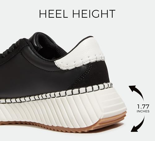 LUCKY STEP Women's Star Platform Sneakers Fashion Chunky Retro Trendy Casual Tennis Running Trainning Walking Shoes3