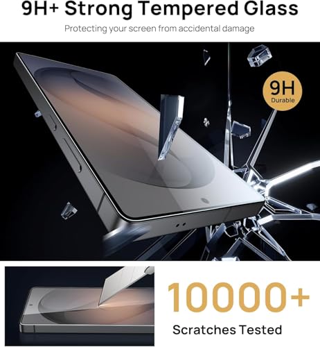 Image of Mr.Shield Screen Protector for Samsung Galaxy S26, 9H Hardness Tempered Glass Screen Guard, Military Grade Shatterproof, Easy Installation Tray, HD Clarity, Case-Friendly [2 Pack]