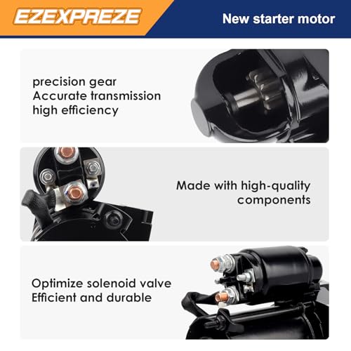 Image of Ezexpreze Mercruiser Volvo Penta Starter New for 4.3 5.0 5.7 6.2 7.4 8.1 8.2L V6 V8, Mercury Marine 863007A1 50-863007A1 Arco 30433 30460 ARC30433 57-30433 3660566-3 3857747 3885317 6792BN