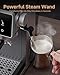 AMZCHEF 20 Bar Espresso Machine with Grinder - 3 Temp Coffee Machine with 20 Grinding Settings, Hot/Cold Brew Espresso Maker with Milk Frother, Coffee Maker for Latte/Cappuccino,61oz Water Tank, Black