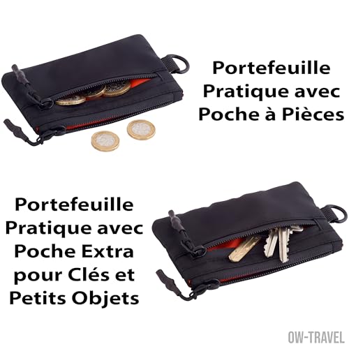 OW-Travel Portefeuille Porte Carte et Billet RFID Petit Porte Monnaie Homme – vue 9