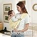 Shiaon Baby Sling Carrier, Baby Carrier Newborn to Toddler(7-45lbs), Toddler Carrier with Safety Buckle, One Shoulder Adjustable Shoulder Strap, One Size Fits All, Grey