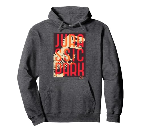 Image of Jurassic Park Split Typography T-Rex Bones Pullover Hoodie