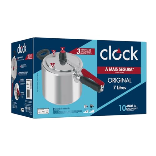 Clock Original Polido Panela De Pressão Polida Original, 7l