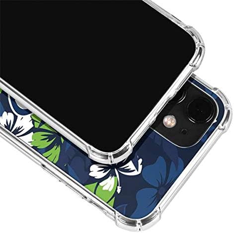 Skinit Clear Phone Case Compatible with iPhone 12 - Officially Licensed NFL Seattle Seahawks Tropical Print Design