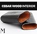 Mantello Black Leather Cigar Case with Interior Cedar Lining