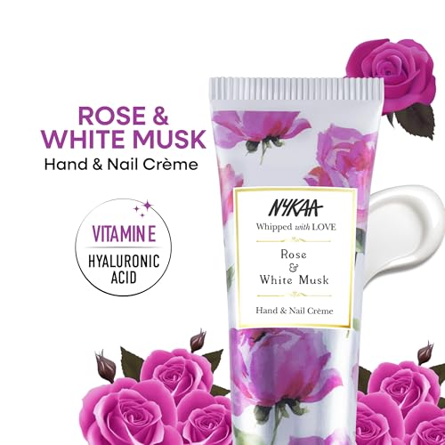 Image of Nykaa Rose & White Musk Hand & Nail Creme 30ml