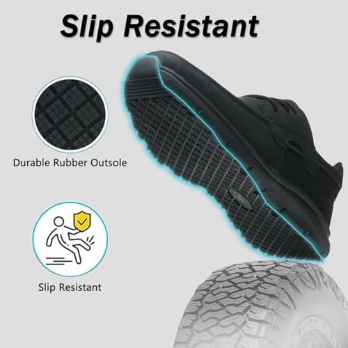 Non Slip Work Shoes for Men Women Waterproof Kitchen Chef Slip Resistant Shoes Casual Lightweight Slip on Walking Sneakers2