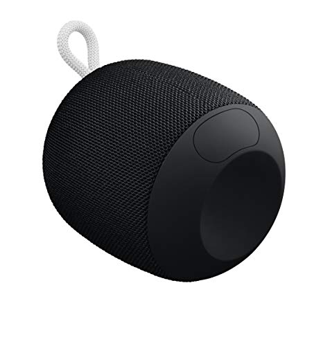 Ultimate Ears Wonderboom Portable Wireless Bluetooth Speaker, 360° Surround Sound, Waterproof, 2 Speaker Connection for Powerful Sound, 10 Hours Battery, Black