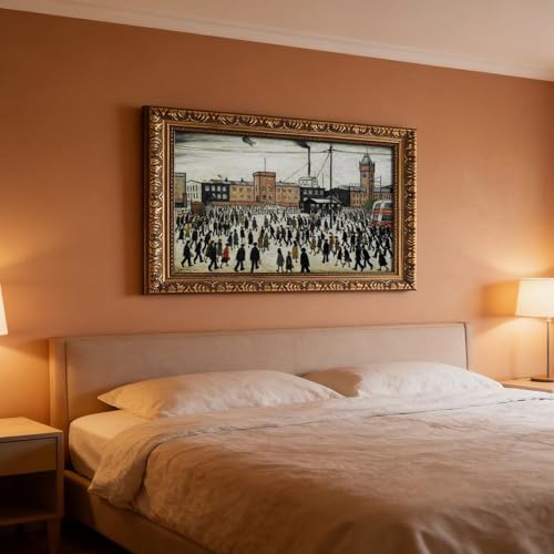 Affiche L.S Lowry Going to Work pour salon chic et rétro