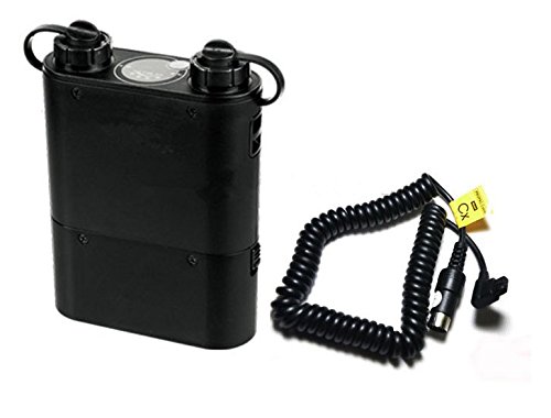 GOWE Flash Power Battery Pack (Black) 4500mAh +Power Cable Cx For CANON Speedlite