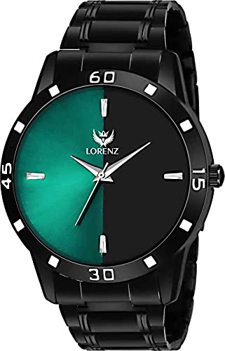 LORENZ Green-Black Dial Analogue Watch for Men | Watch for Boys- Mk-2092W (B07Y8JJC2R) Amazon Price History, Amazon Price Tracker
