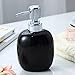 Produktbild Seifenspender,Keramik,Schwarz Nordic Einfach Glatt 450 Ml Mit Pumpe Nachfüllbar Shampoo Hand-Desinfektionsmittel Lotion Für Bad Küche Hotel Wiederverwendbare Dekoration Keramik Kunsthandwerk