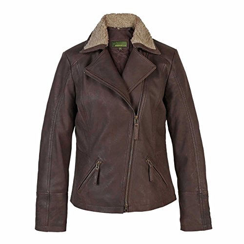 Mesdames Flying Hana en cuir marron pour femme avec une coupe moyenne confortable