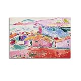 Henri Matisse - Póster artístico para pared, diseño de vista de Collioure para pared, obras de arte para dormitorio, sala de estar, 20 x 30 cm