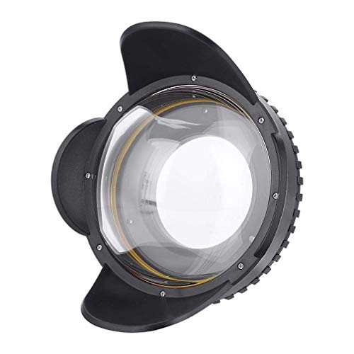 Mcoplus 60M/200ft 67mm Wide Angle Lens, Fisheye Shade Underwater Dome Port Housing for Diving, Surfing,Skiing