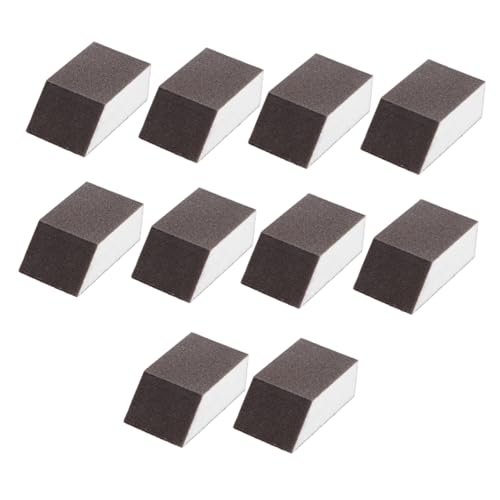Cabilock Kitchen Sanding Sponge Set 10pcs Pan Sanding Brush for Rust Removal Damp Clean Duster Sponge