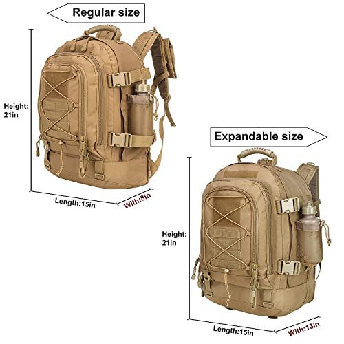 Wolfwarriorx Backpack Military Backpacks For Men Tactical 3 Day Expandable Bag Coyote #TOP5