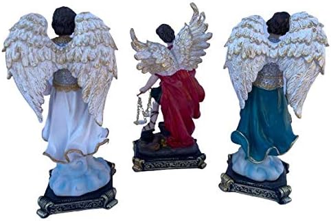 Miniatura 2 de misantuario Juego de 3 Arcángeles de San Miguel, San Gabriel, San Rafael de 8 pulgadas de alto, 3 arcángeles, figura de resina religiosa