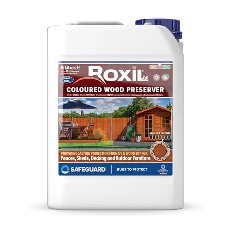 Roxil Wood Stain Preserver 5 Litre Autumn Gold Cover