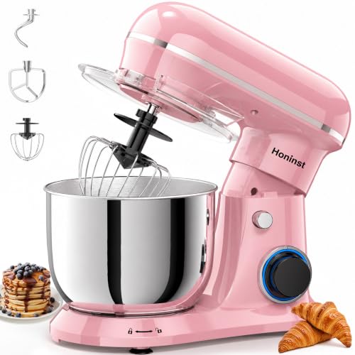 Image of Honinst 4QT Electric Stand Mixer, 10-Speed Tilt-Head Compact Kitchen Mixer