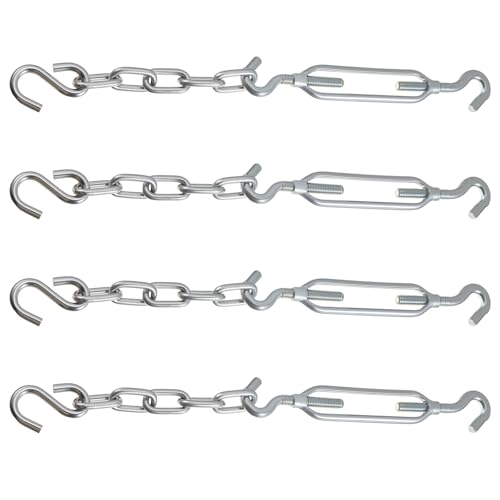 Hicarer 4 Set 3/8 Inch M10 Tie Down Hardware Kit Heavy Duty Tie Down Truck Camper Anchor for Trailer Truck Bed