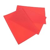3 Piezas Teja Decorativa Roja de PVC para Micro Paisaje y Mesa de