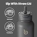 BOTTLE BOTTLE Insulated Water Bottle with Straw 1180ml(40oz) Sports Stainless Steel Water Bottles with Handle Lid Outdoors Drink Flask for Pills (gray) BOTTLE BOTTLE Insulated Water Bottle with Straw 1180ml(40oz) Sports Stainless Steel Water Bottles with Handle Lid Outdoors Drink Flask for Pills (gray)