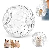 Hamster Laufball Transparent 20cm, Laufrad Hamster mit Tragegurt