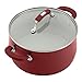 Paula Deen Savannah Nonstick Cookware Set / Pots and Pans Set - 12 Piece, Red