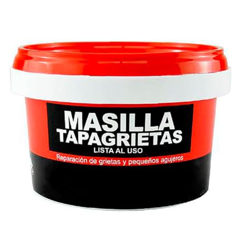 Tradineur - Masilla tapagrietas, pasta para relleno de pared, lista para usar, reparación de fisuras, agujeros, uso interior, calidad profesional (Blanco - 300 g)