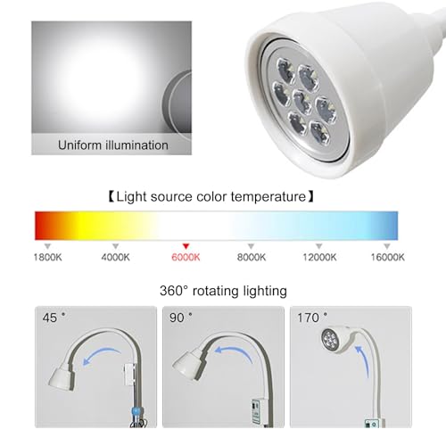 Lampe mobile pour animaux de compagnie et chirurgie à LED sur pied