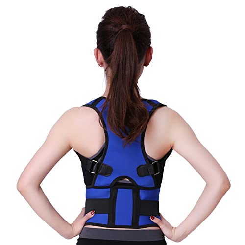 Correcteur de posture dos hommes femmes CUSMA ajustable bleu douleurs