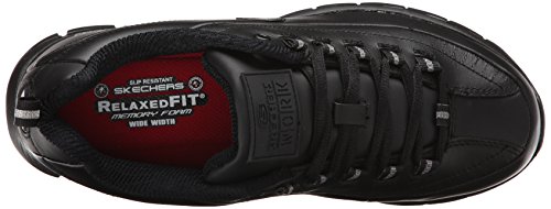 Skechers For Work Women's Sure Track Trickel Slip Resistant Work Shoe, Black, 5 Xw Us #TOP4
