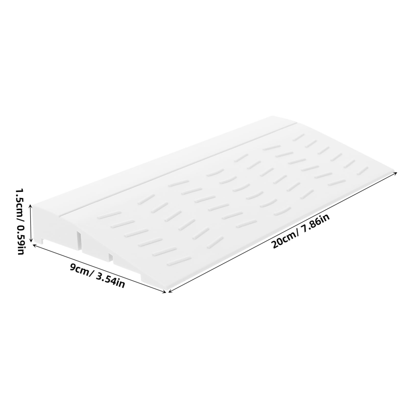 ERINGOGO Non-Slip Mat for Ramp Threshold Transition Ramp Pad Home Entry Wheelchair Transition Plastic Anti-Slip Mat