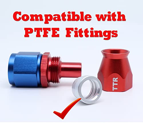 Manguera PTFE AN6 compatible con E85 nylon negro 30FT con conectores 3