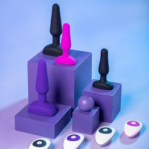 B-Vibe - Novice Remote Control Plug Fuchsia B-Vibe - Novice Telecomando Plug Fucsia - 5