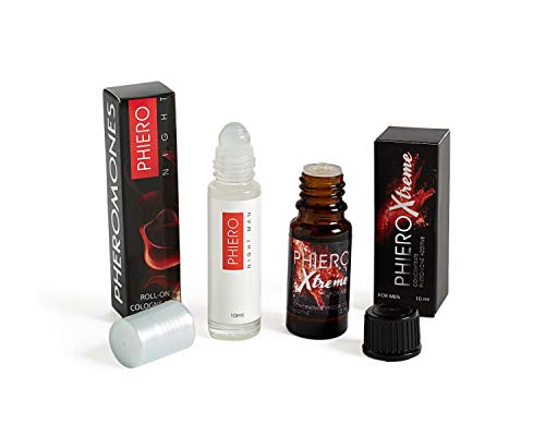 Concentrado Phiero Xtreme y roll-on Night Man para citas y ocio nocturno