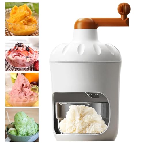 Machine à glace pilée en acier avec manivelle robuste et design durable