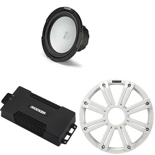 Kicker 48PXA6001 Weatherproof Powersport Mono Amp & 10